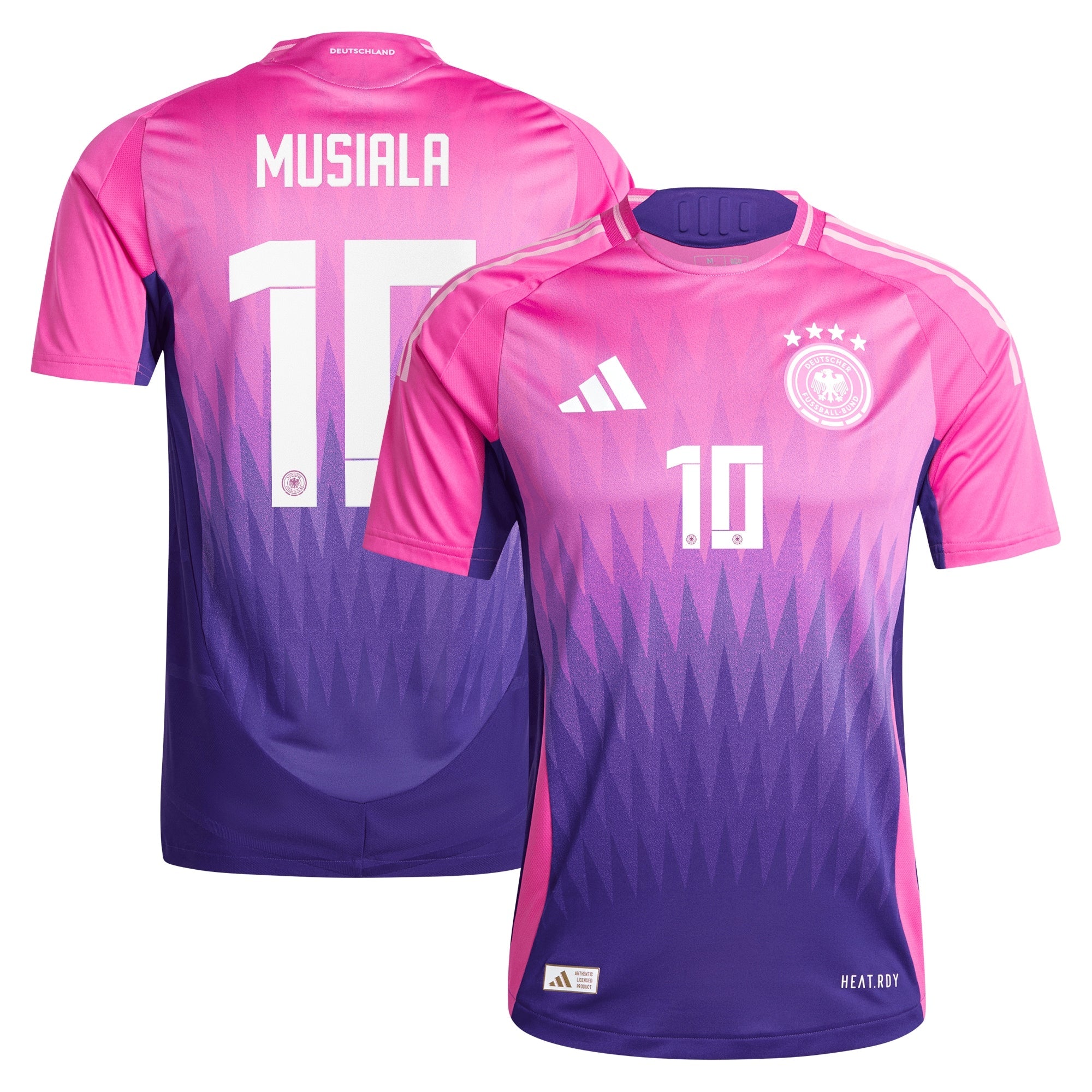 DFB adidas Away Shirt 2024 with Musiala 10 printing