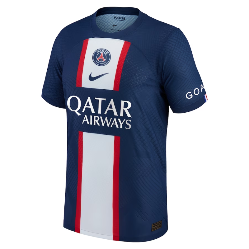 Nike Kylian Mbappé PSG Authentic jersey 2023 in blue and red with sponsor logo