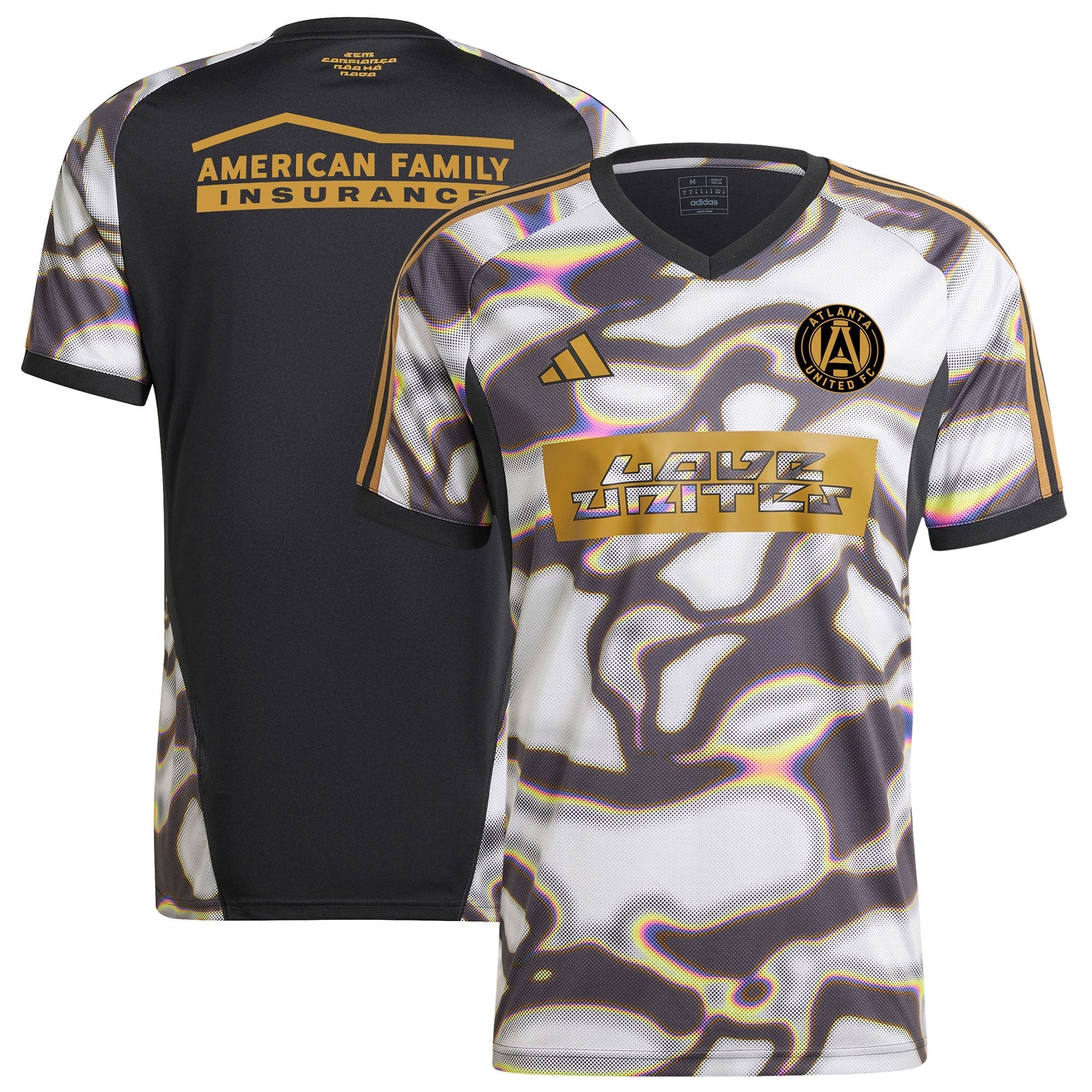 Atlanta United FC adidas 2024 Pride Pre-Match Top - Black
