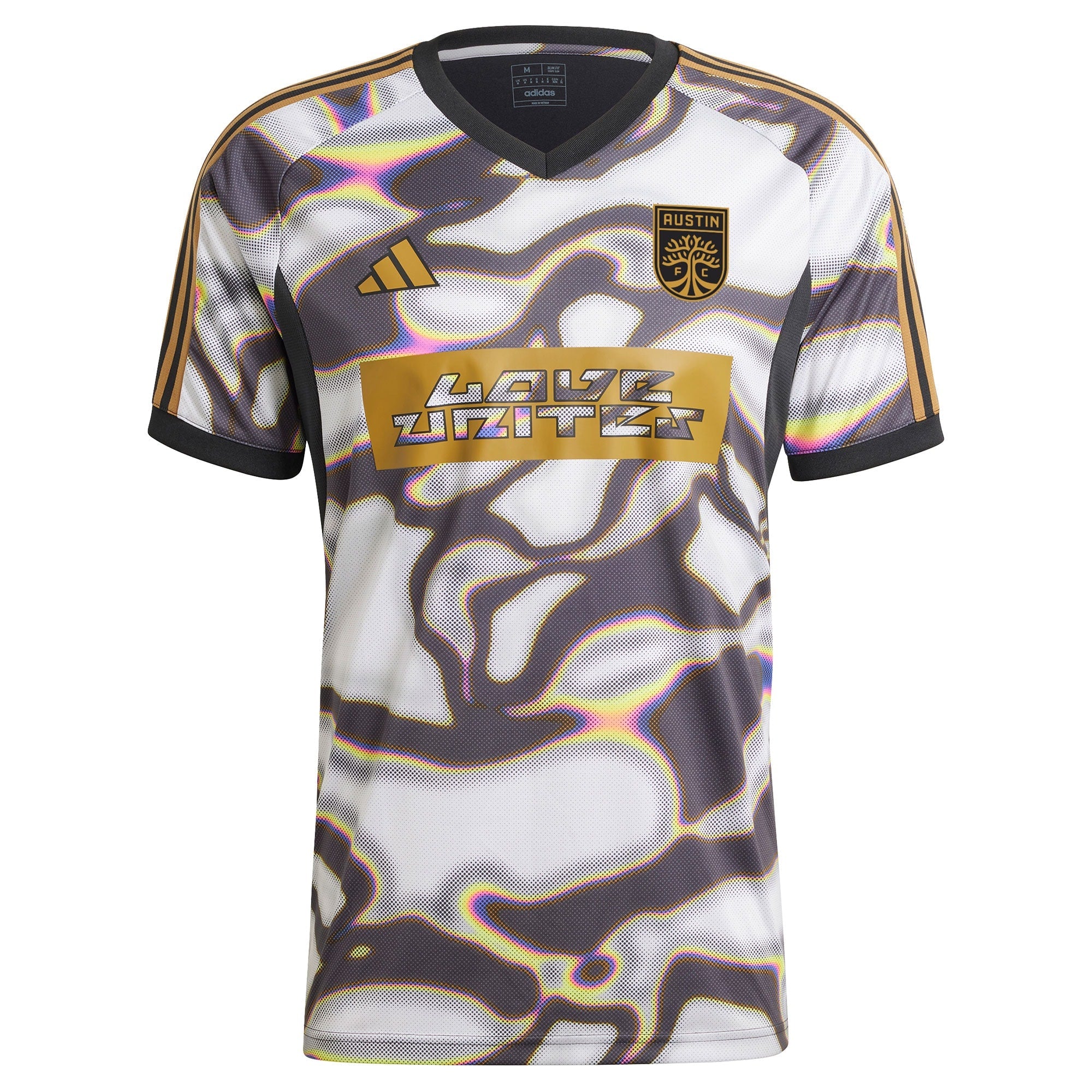 Austin FC adidas 2024 Pride Pre-Match Top - Black