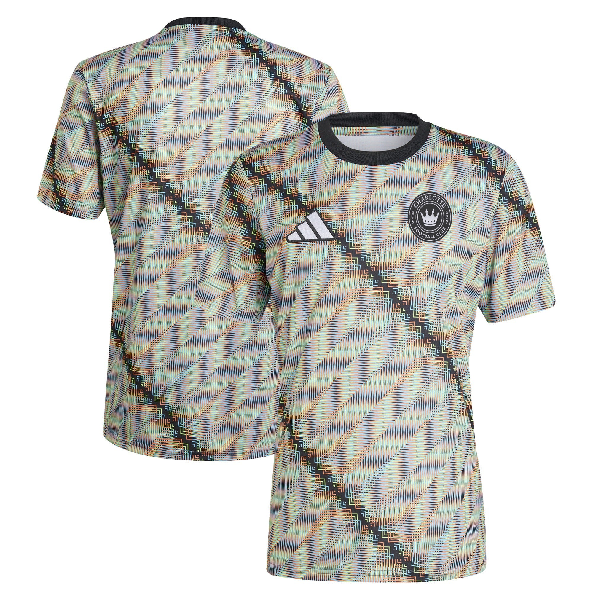 Charlotte FC adidas 2024 Hispanic Heritage Pre-Match Top - Black