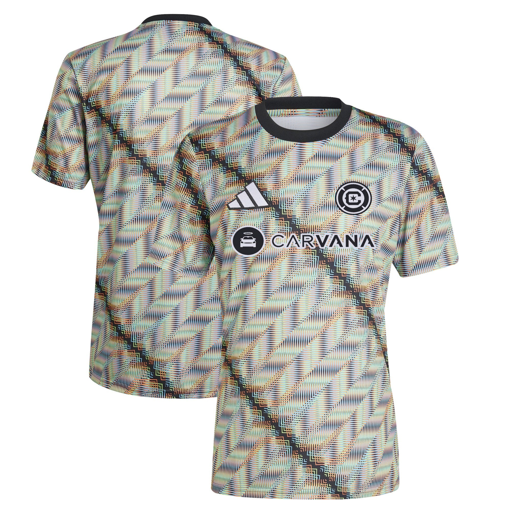 Chicago Fire adidas 2024 Hispanic Heritage Pre-Match Top - Black