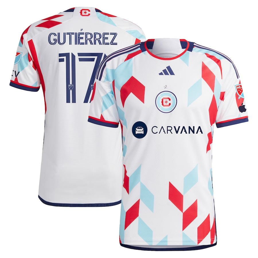 Brian Gutiérrez Chicago Fire adidas 2024 A Kit For All Player Jersey – White
