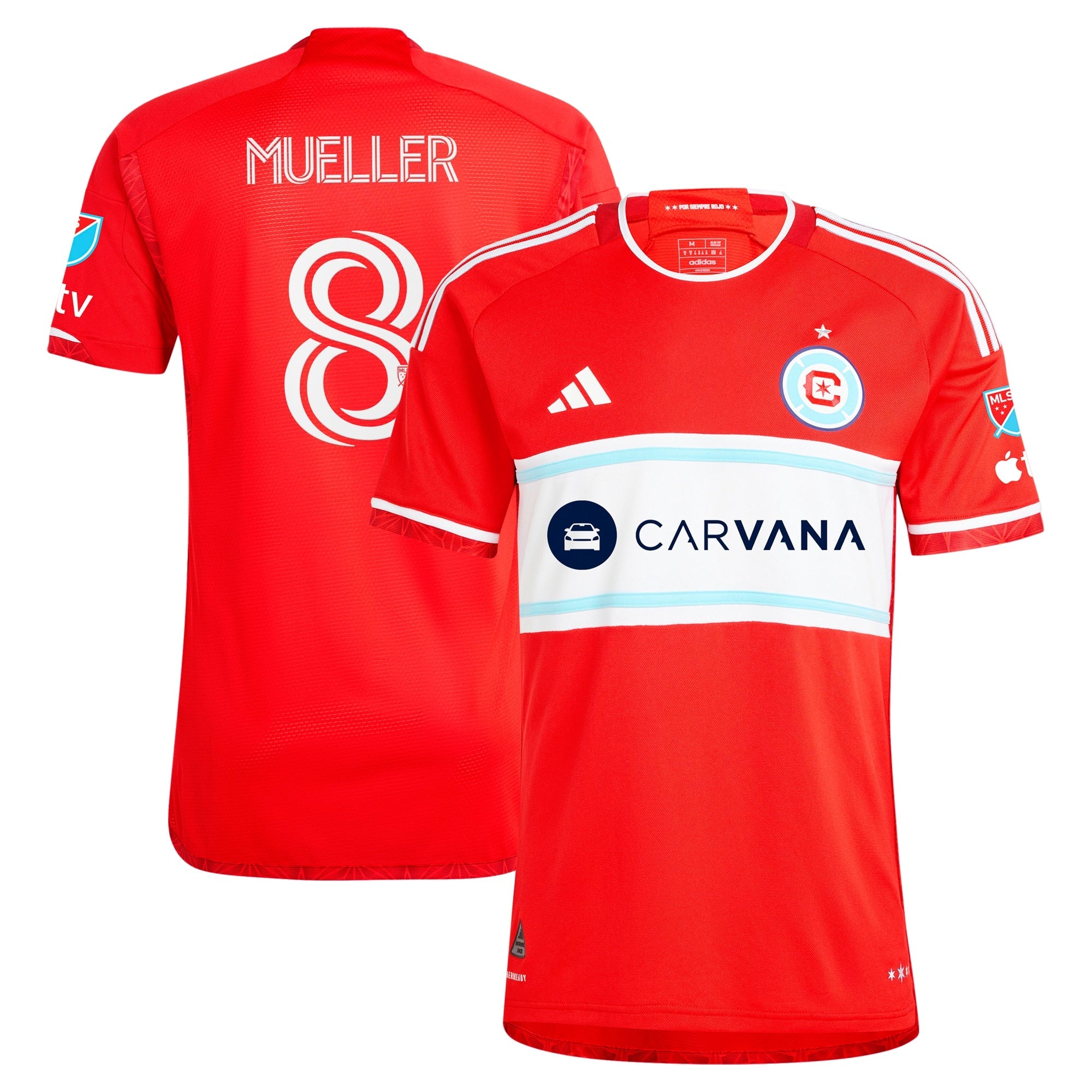 Chris Mueller Chicago Fire adidas 2024 Return To Red Player Jersey – Red