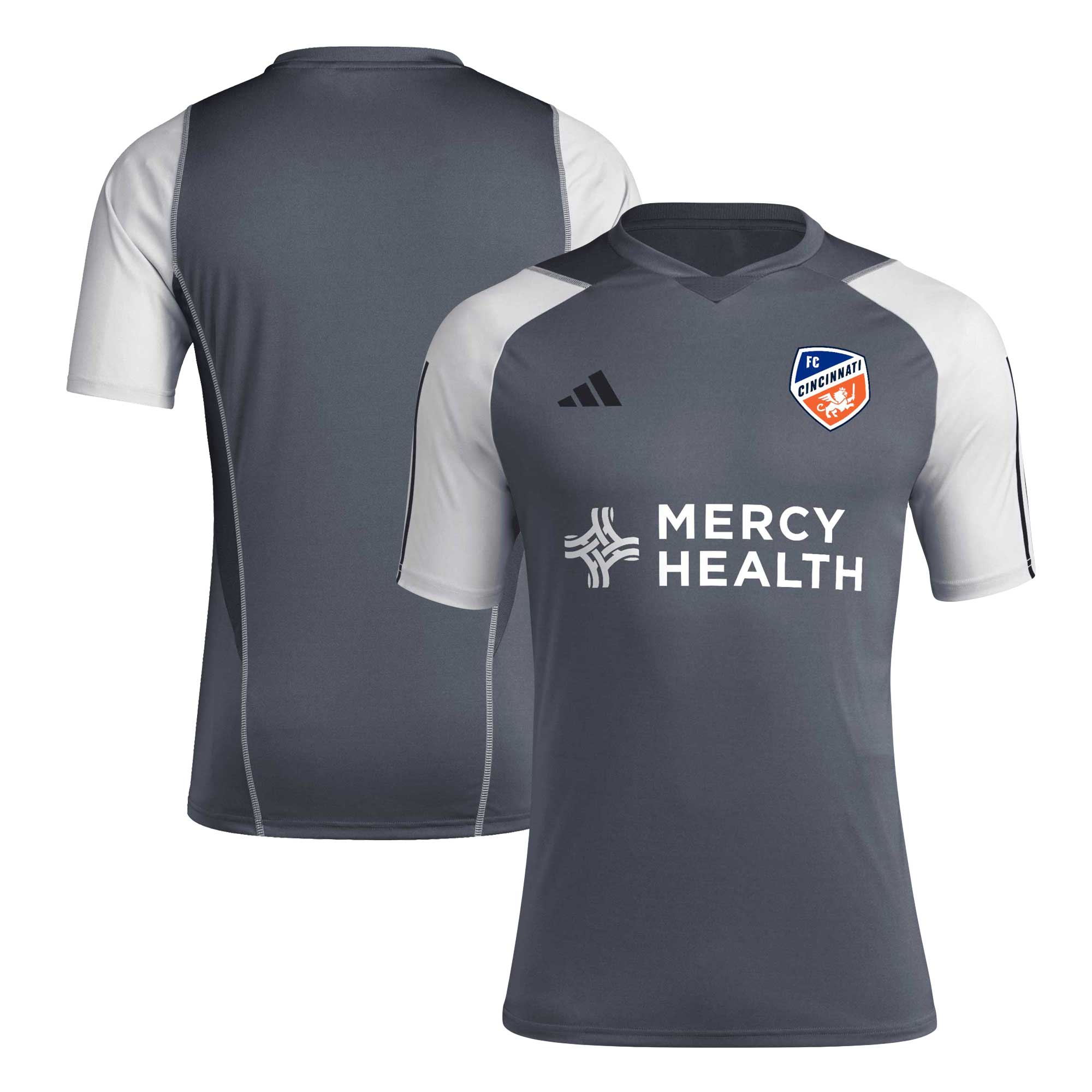 FC Cincinnati adidas 2024 AEROREADY Training Jersey - Gray