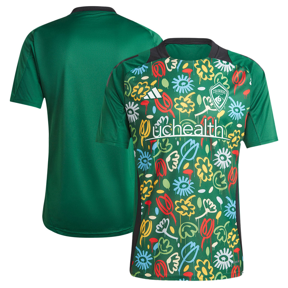 Colorado Rapids adidas 2024 One Planet Pre-Match Top - Green