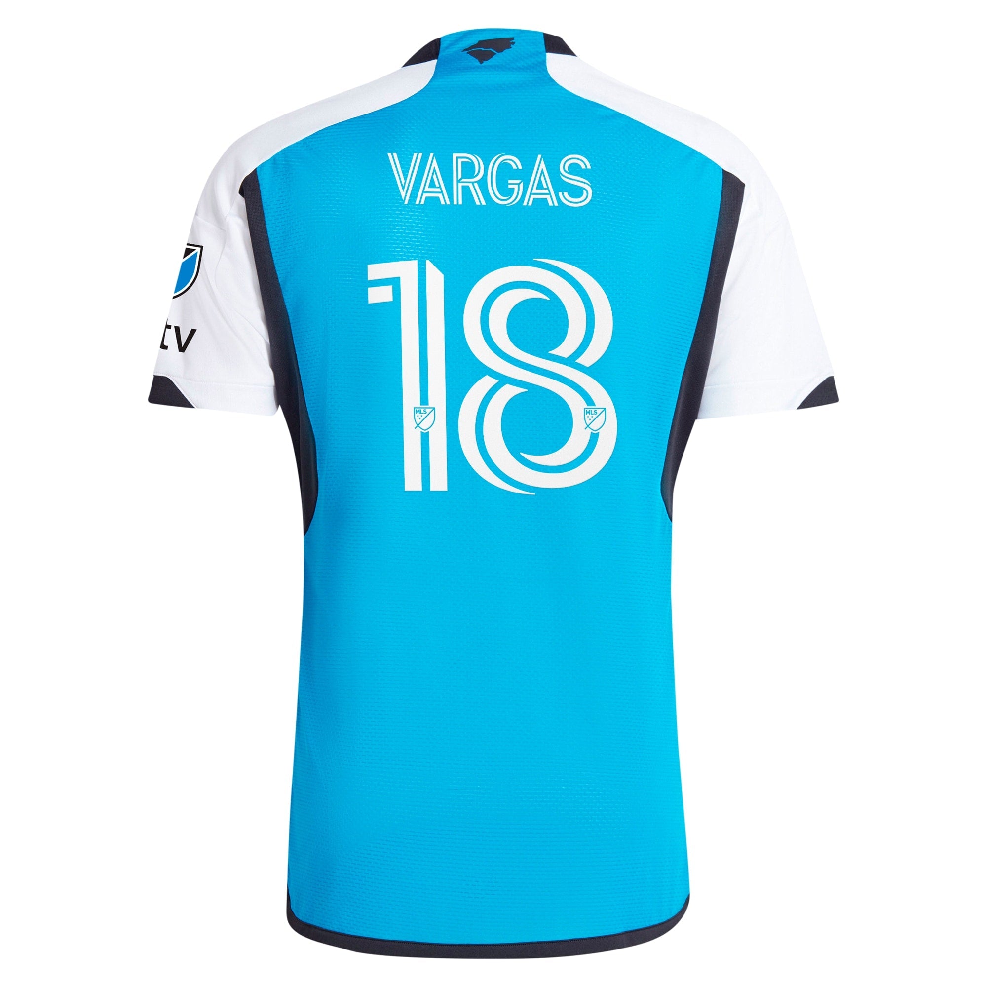 Kerwin Vargas Charlotte FC adidas 2024 The Carolina Kit: Explore Player Jersey - Blue