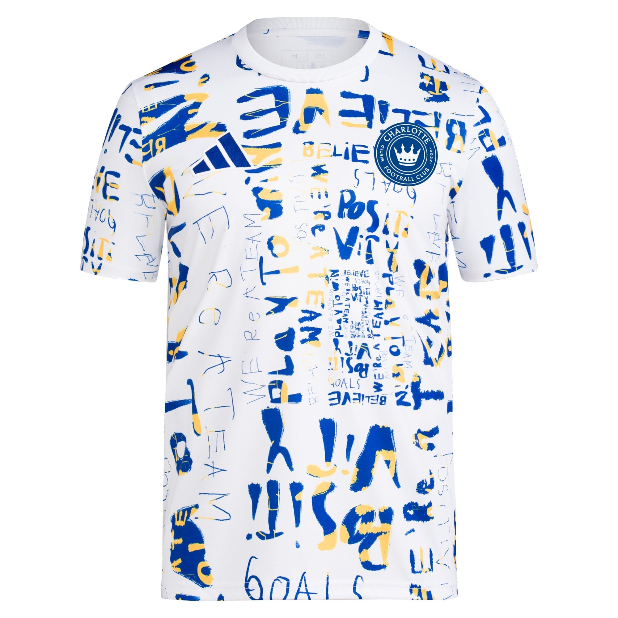 Charlotte FC adidas 2024 MLS Kick Childhood Cancer Pre-Match Top - White
