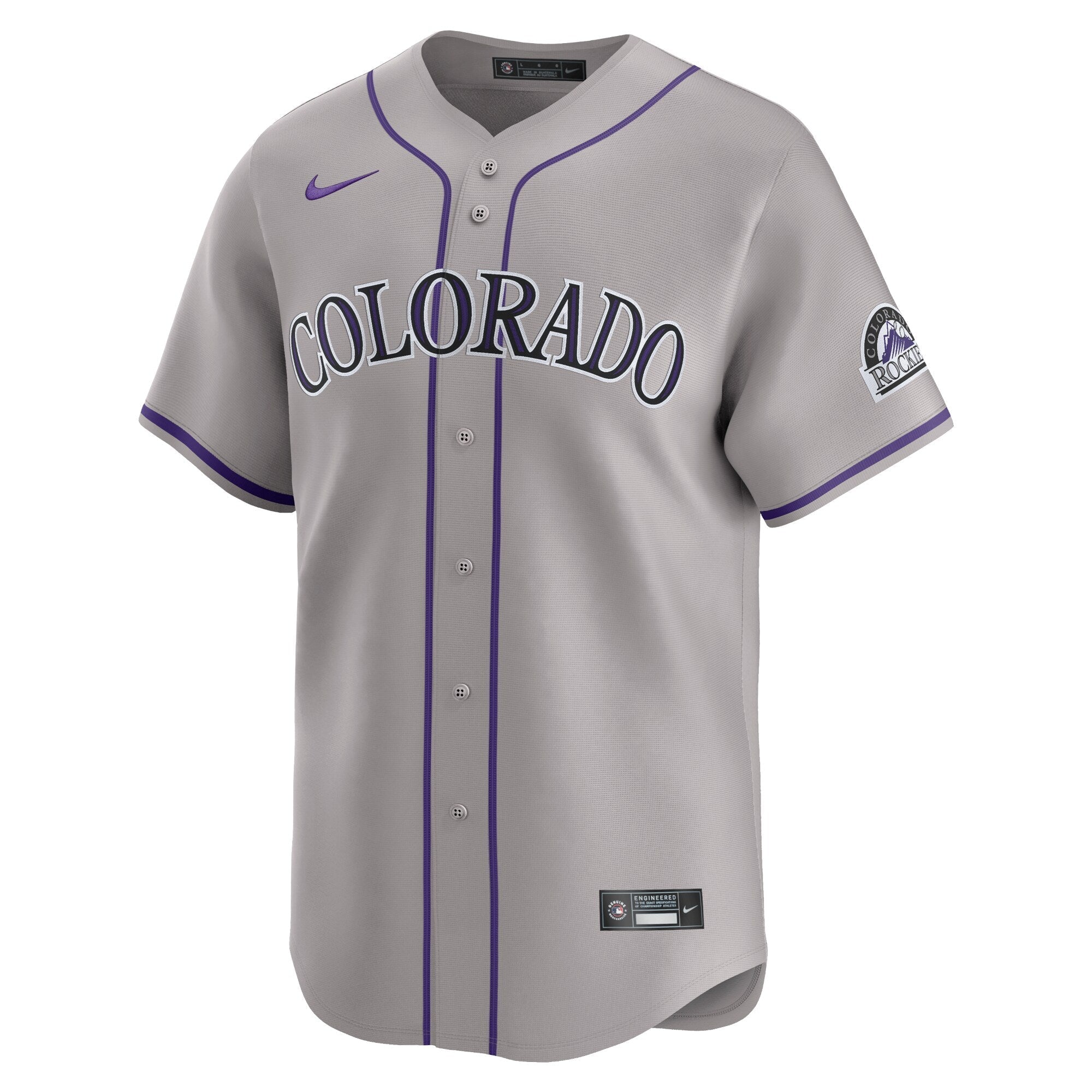 Colorado Rockies Nike Road Limited Jersey – Gray