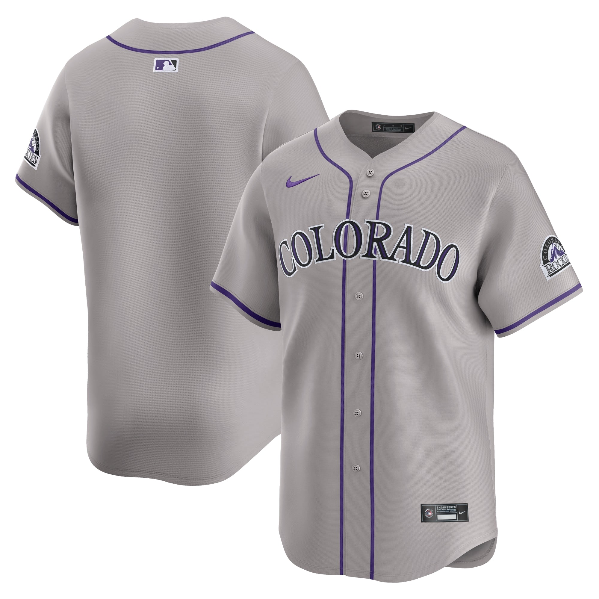 Colorado Rockies Nike Road Limited Jersey – Gray