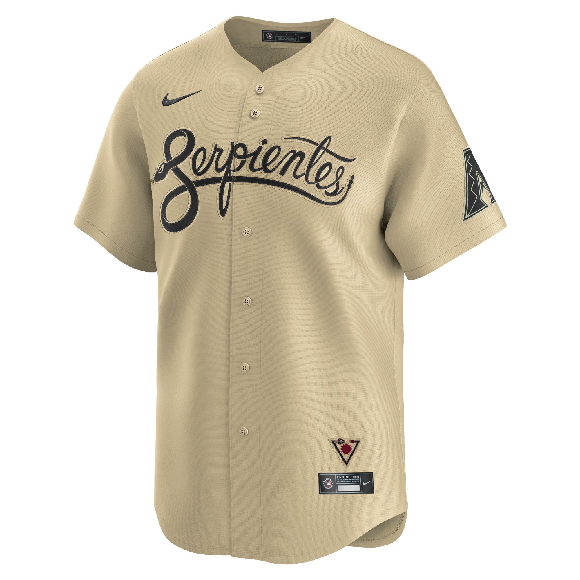 Arizona Diamondbacks Nike City Connect Limited Custom Jersey - Sand