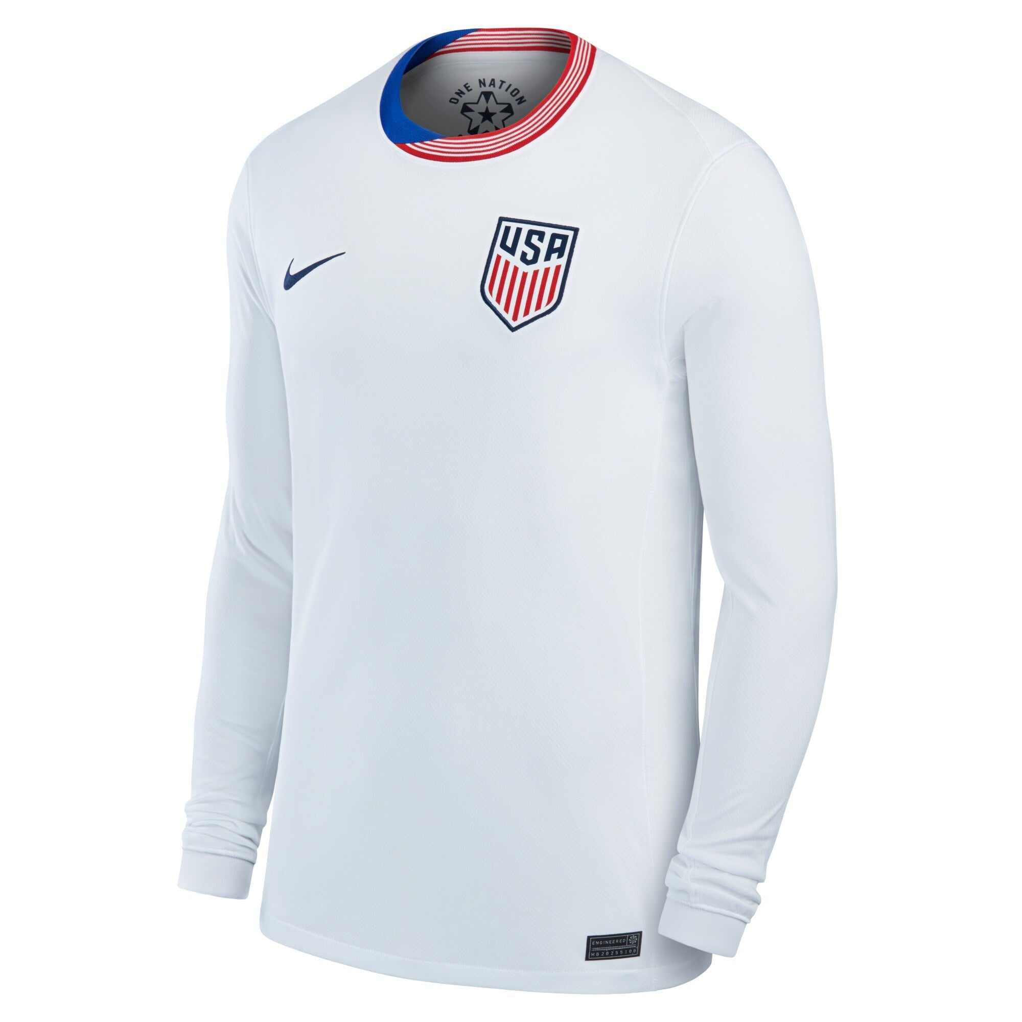 USMNT Nike 2024 Home Long Sleeve Jersey - White