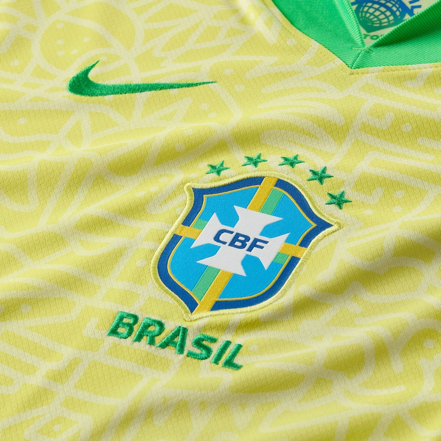 Brazil National Team Nike 2024 Home Stadium Jersey – Yellow