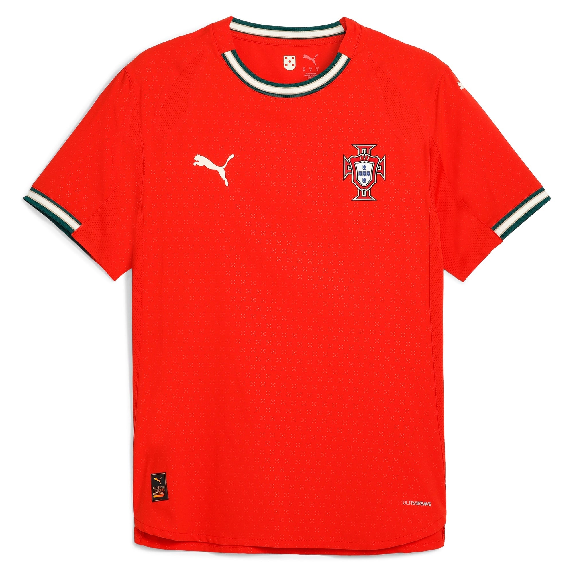 Puma Portugal 2025 home jersey in red with white Puma logo and Portugal crest on chest