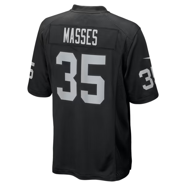 Hezekiah Masses Las Vegas Raiders Nike Team Game Jersey - Black