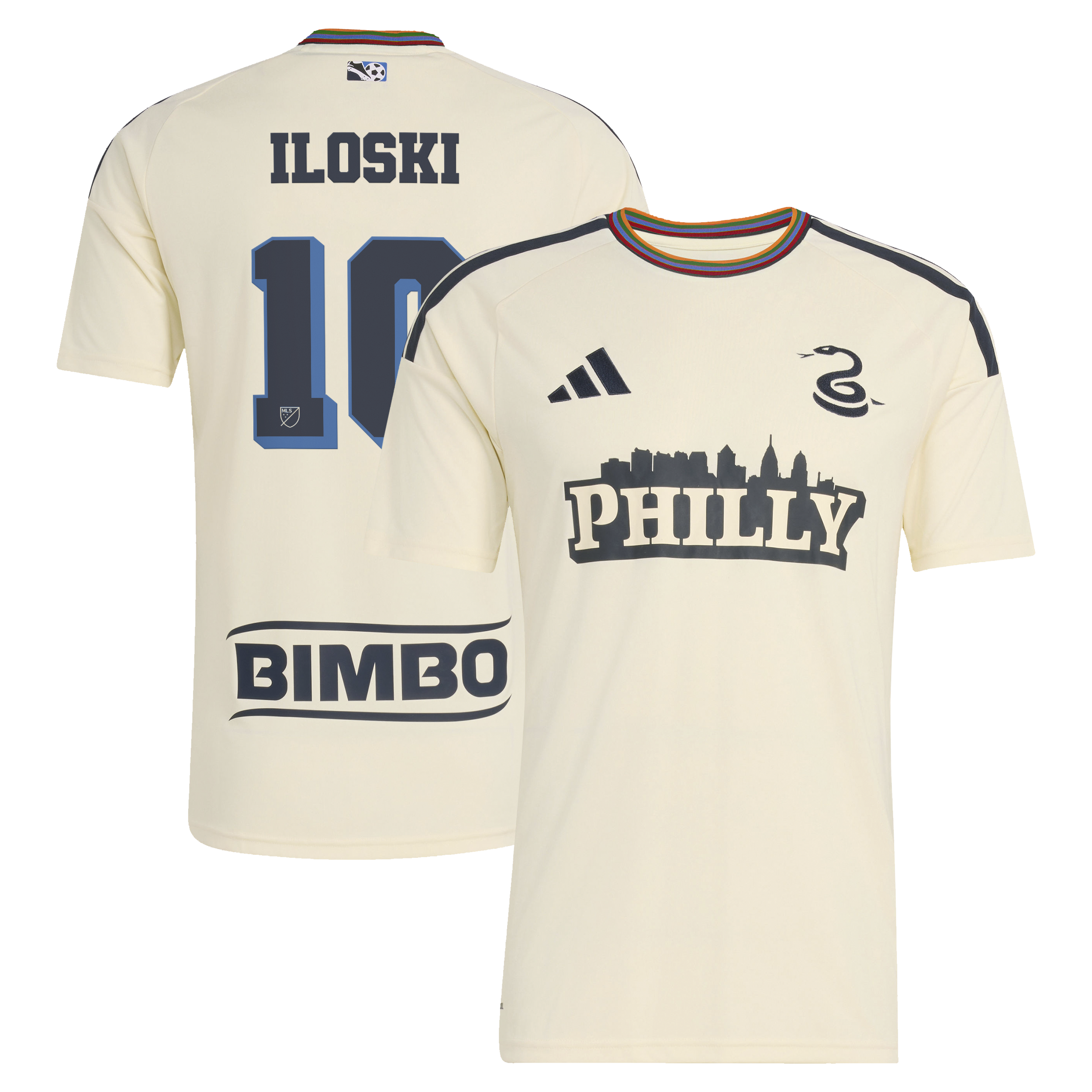 Milan Iloski Philadelphia Union Jersey Gool 2026 Archive pro Jersey - Tan