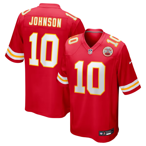 Emmett Johnson Kansas City Chiefs Nike Team Game Jersey - Red