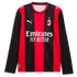  Christian Pulisic AC Milan 2026/27 Home Replica Long Sleeve Jersey Black/Red