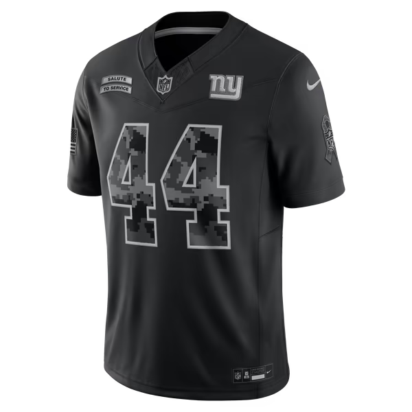 Cam Skattebo New York Giants Jersey Gool 2026 Salute to Service Stitched Limited Jersey - Black