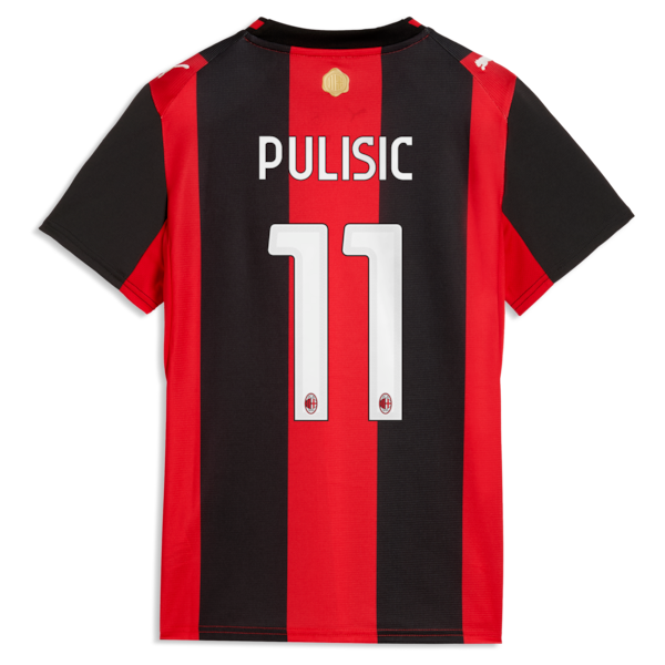  Christian Pulisic AC Milan 2026/27 Home Replica Jersey Black/Red