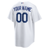 Custom Los Angeles Dodgers Home Replica Custom Jersey White