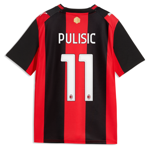  Christian Pulisic AC Milan 2026/27 Home Replica Jersey Black/Red