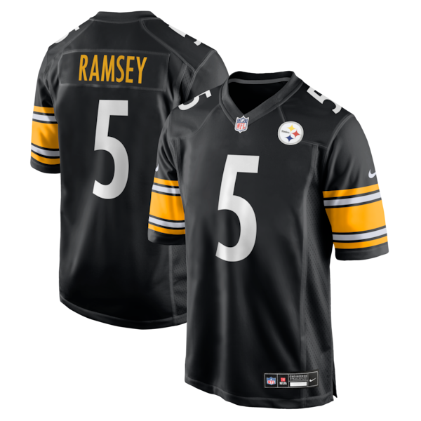 Custom Jalen Ramsey Pittsburgh Steelers Game Jersey Black