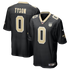 Jordyn Tyson New Orleans Saints Nike 60th Season Patch Game Jersey - Black