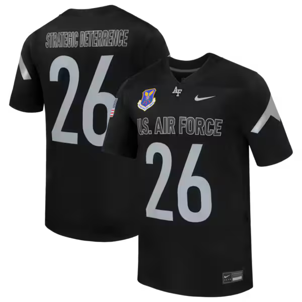 #26 Air Force Falcons Jersey Gool 2026 Rivalry Collection pro Football Jersey - Black