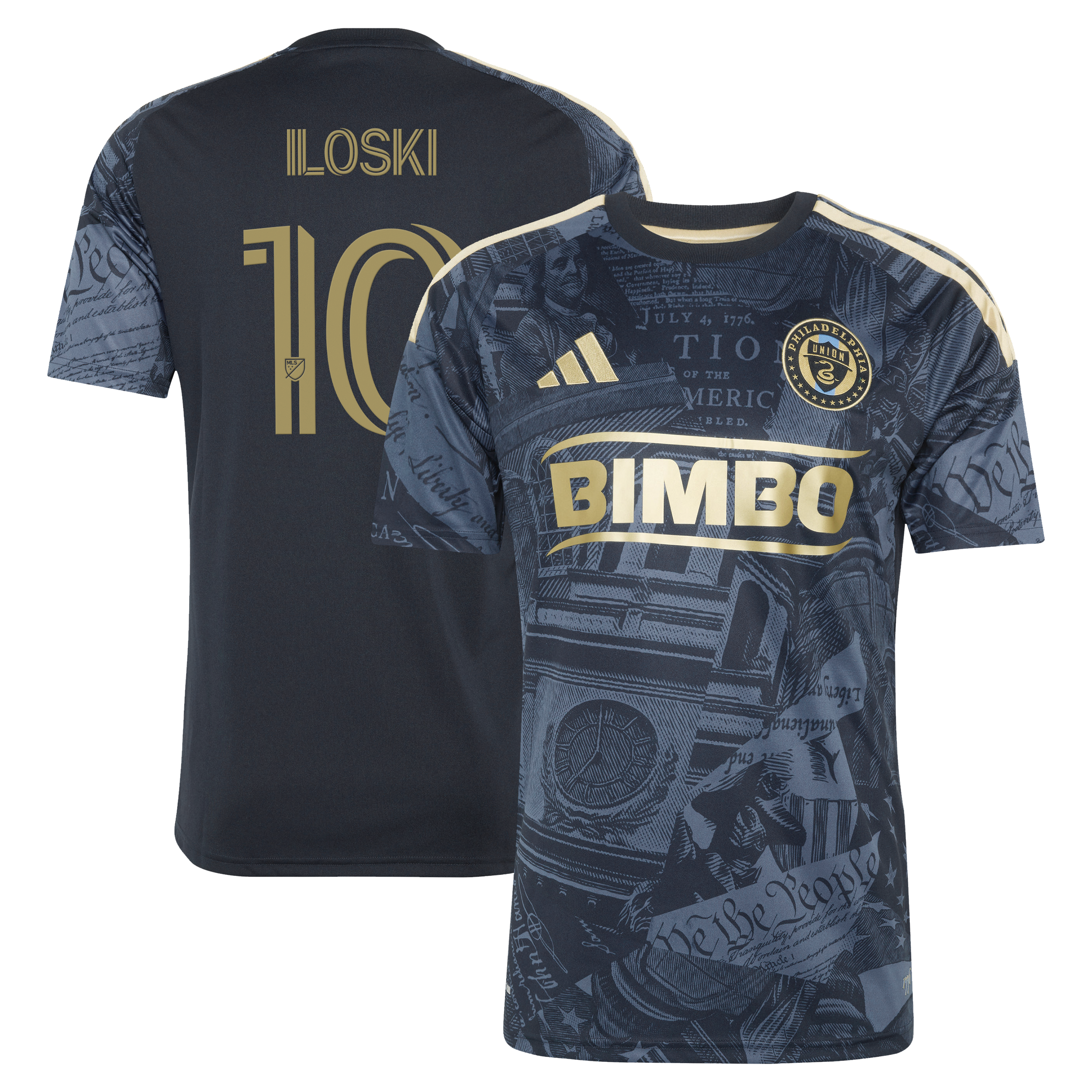 Milan Iloski Philadelphia Union Jersey Gool 2026 Archive pro Jersey - Tan