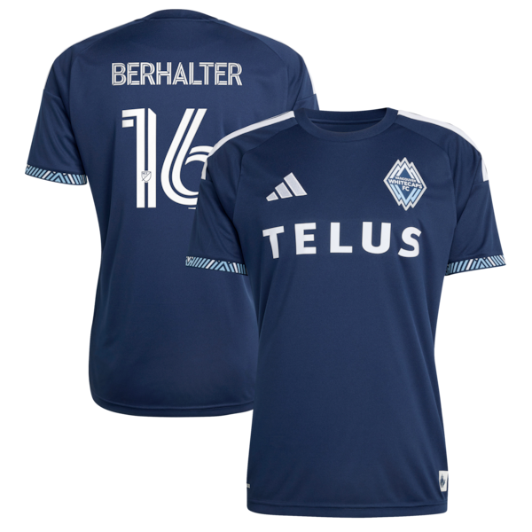Customized Sebastian Berhalter Vancouver Whitecaps FC 2026 The Coastal Jersey Replica Blue