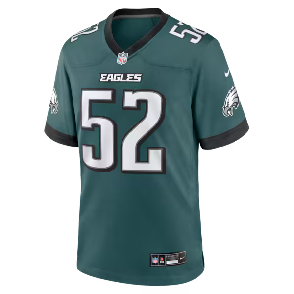 Jonathan Greenard Philadelphia Eagles Jersey Gool Team Game Jersey - Midnight Green