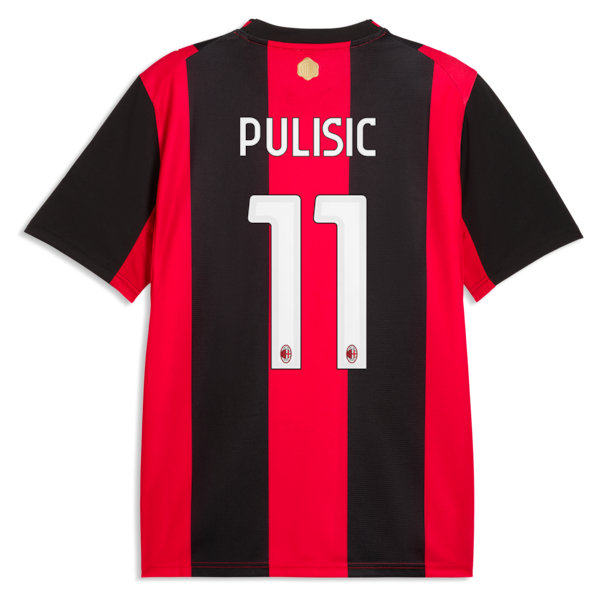  Christian Pulisic AC Milan 2026/27 Home Replica Jersey Black/Red