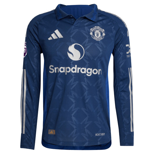 Alejandro Garnacho Manchester United adidas 2024/25 Away Long Sleeve Player Jersey - Navy