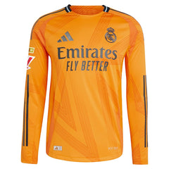 Kylian Mbappé Real Madrid adidas 2024/25 Away Long Sleeve Player Jersey - Orange