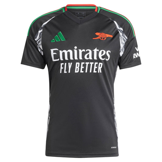 Arsenal adidas 2024/25 Away Custom Jersey - Black