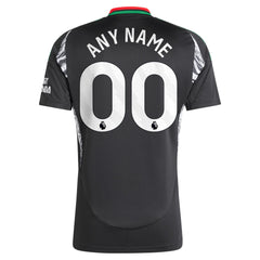 Arsenal adidas 2024/25 Away Custom Jersey - Black