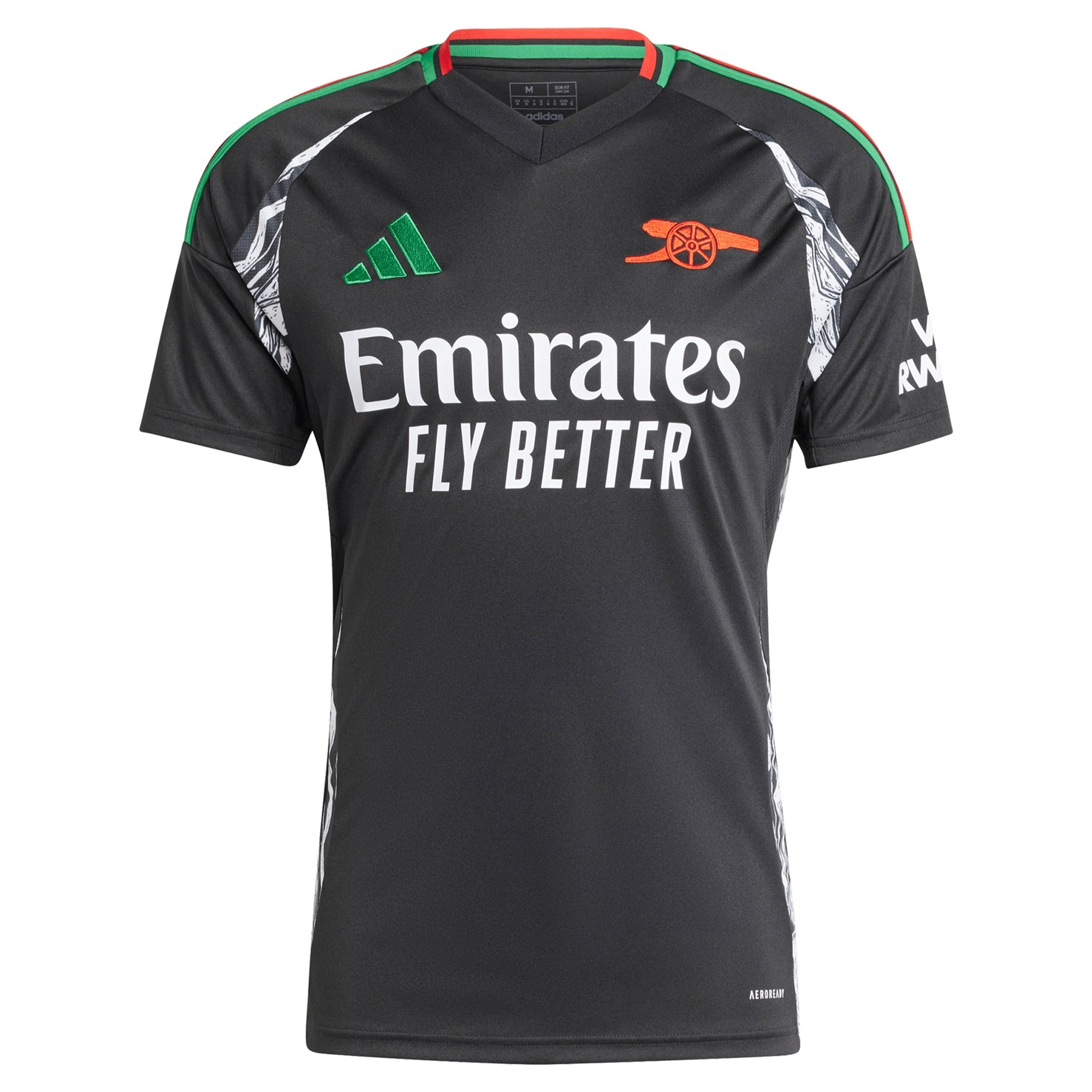 Arsenal adidas Men's 2024/25 Away Jersey - Black