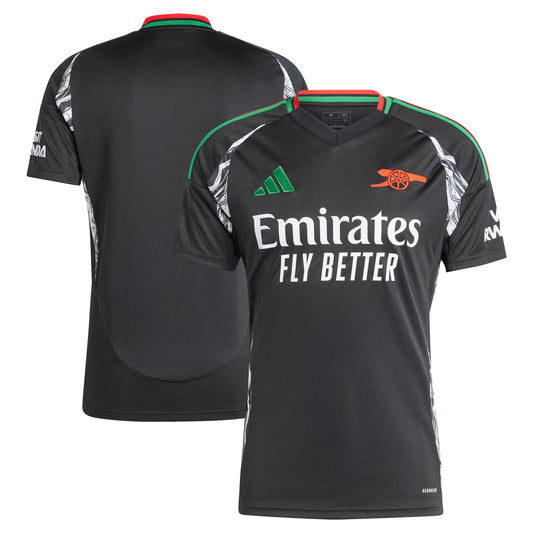 Arsenal adidas Men's 2024/25 Away Jersey - Black