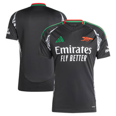 Arsenal adidas Men's 2024/25 Away Jersey - Black