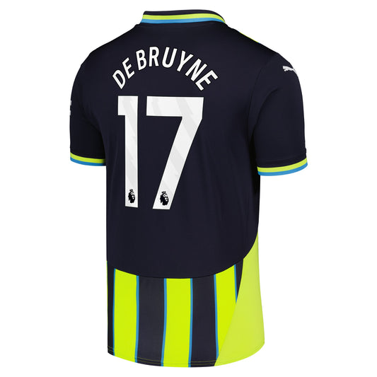 Kevin De Bruyne Manchester City Puma 2024/25 Away Player Jersey - Navy