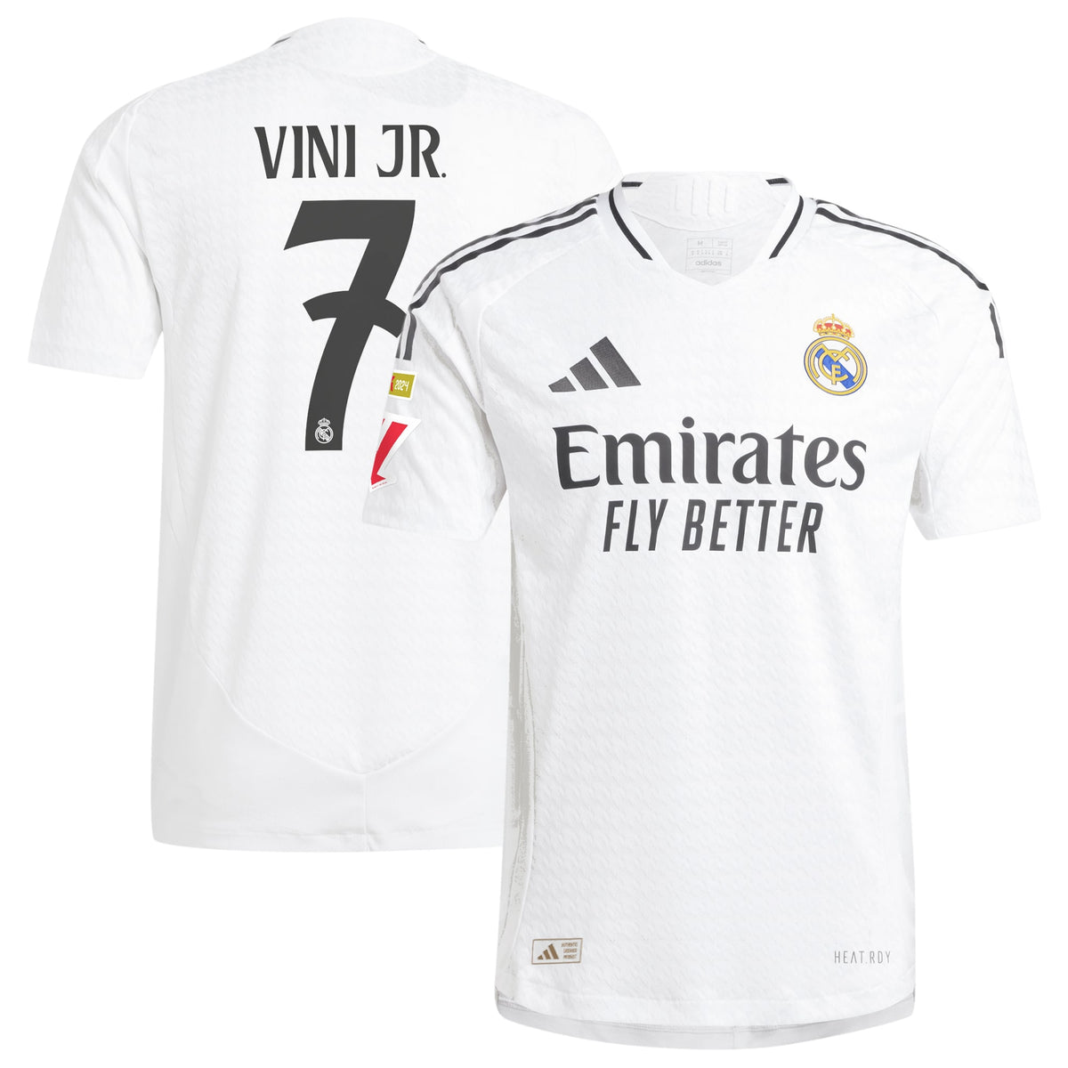 Vini Jr. Real Madrid adidas 2024/25 Home Player Jersey - White