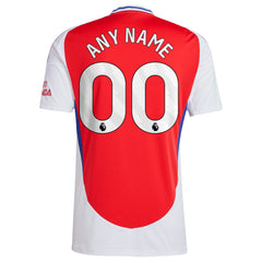 Arsenal adidas 2024/25 Home Custom Jersey – Red Customized Item