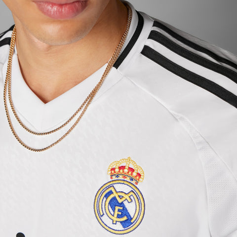 Kylian Mbappé Real Madrid adidas 2024/25 Home Long Sleeve Player Jersey - White