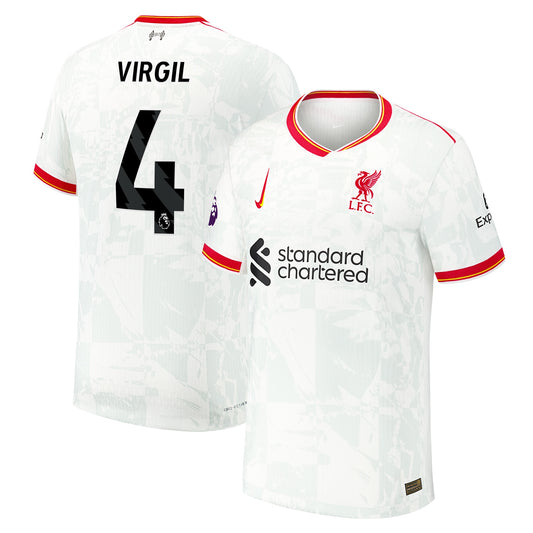 Virgil van Dijk Liverpool Nike 2024/25 Third Jersey - White