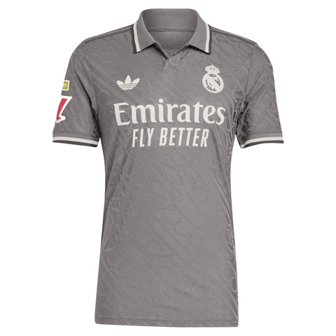 Vini Jr. Real Madrid adidas Originals 2024/25 Third Player Jersey - Charcoal
