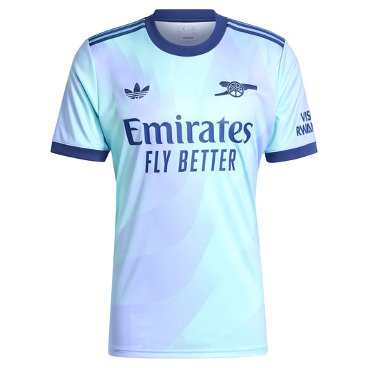 Arsenal adidas Originals 2024/25 Third Custom Jersey - Aqua