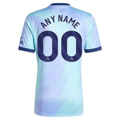 Arsenal adidas Originals 2024/25 Third Custom Jersey - Aqua