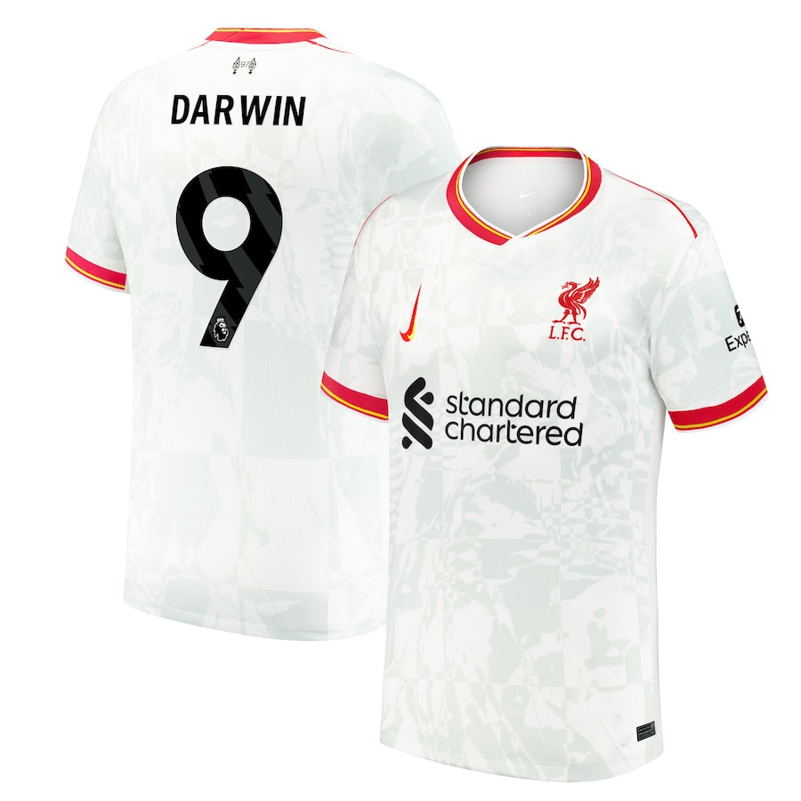 Darwin Núñez Liverpool Nike 2024/25 Third  Jersey - White