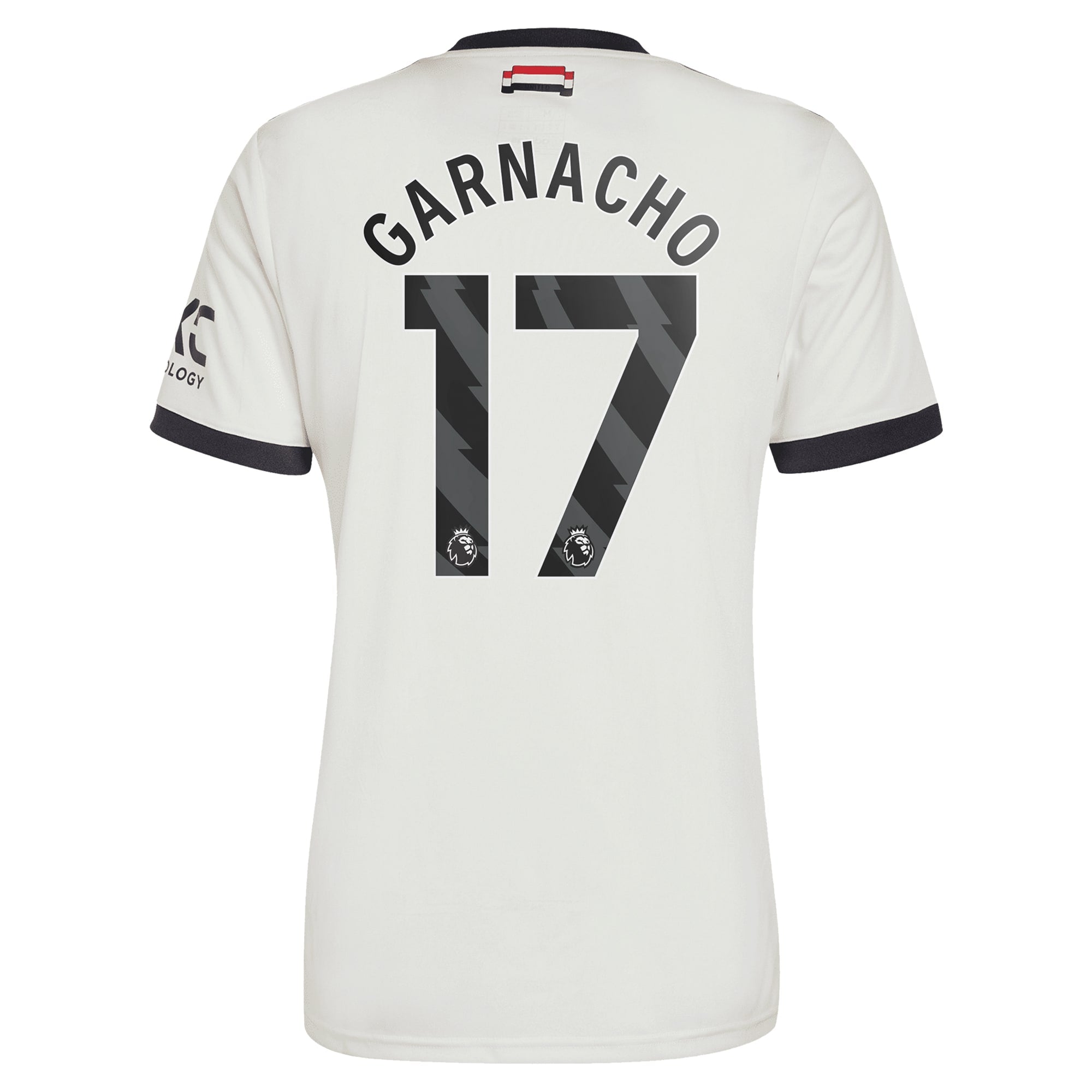 Alejandro Garnacho Manchester United adidas Originals 2024/25 Third Jersey - Cream